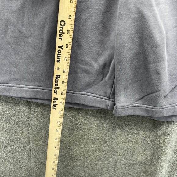 Nike Club Fleece Shorts Men Large Gray Cotton Blend Drawstring Athletic Lounge - Picture 4 of 10